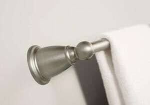 Moen Brantford Brushed Nickel 18-Inch Single Bathroom Towel Bar